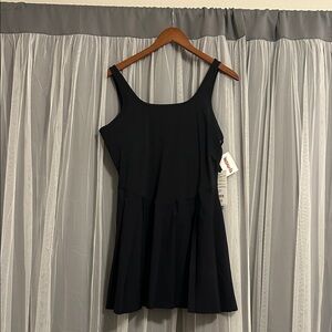 NWT Mondetta Black Mini Dress/Tennis Style Dress Size Large
